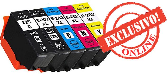 Conjunto de Tinteiros Epson Compatíveis 202XL