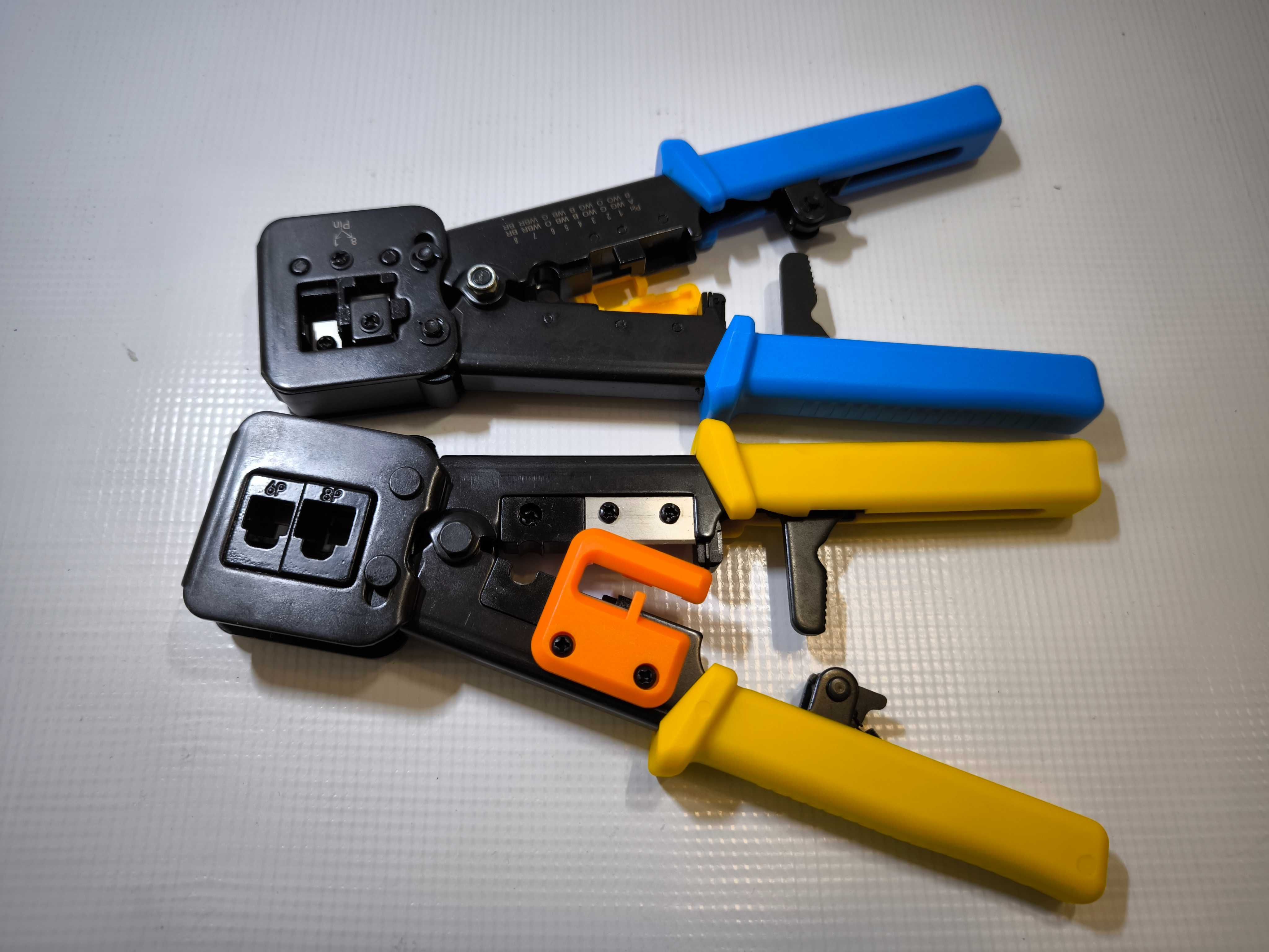 Zaciskarka RJ45, Ściagaczka izolacji, Końcówki RJ45 kat5e tester