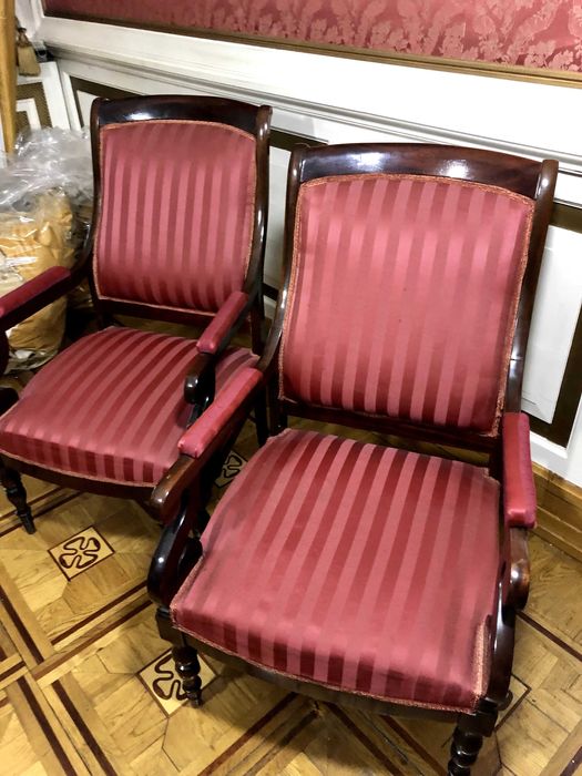 Lata 60' fotele typu Bergér, 2 szt., Berżer Henrykow