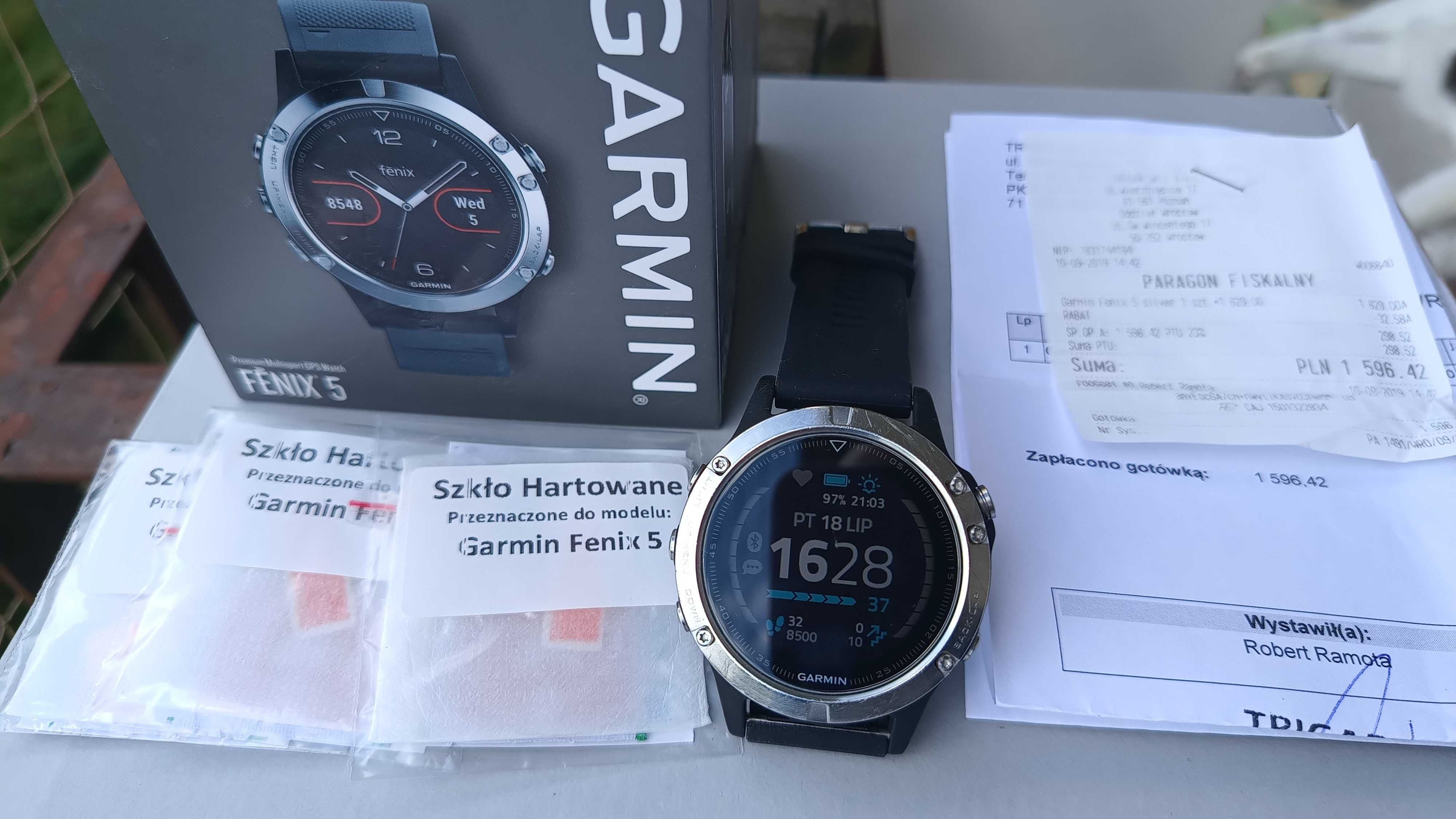 Garmin  Fenix 5 zadbany + bonusy