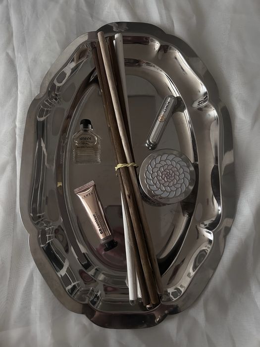 Блюдо, разнос з сталі Італія 18/10 Вінтаж