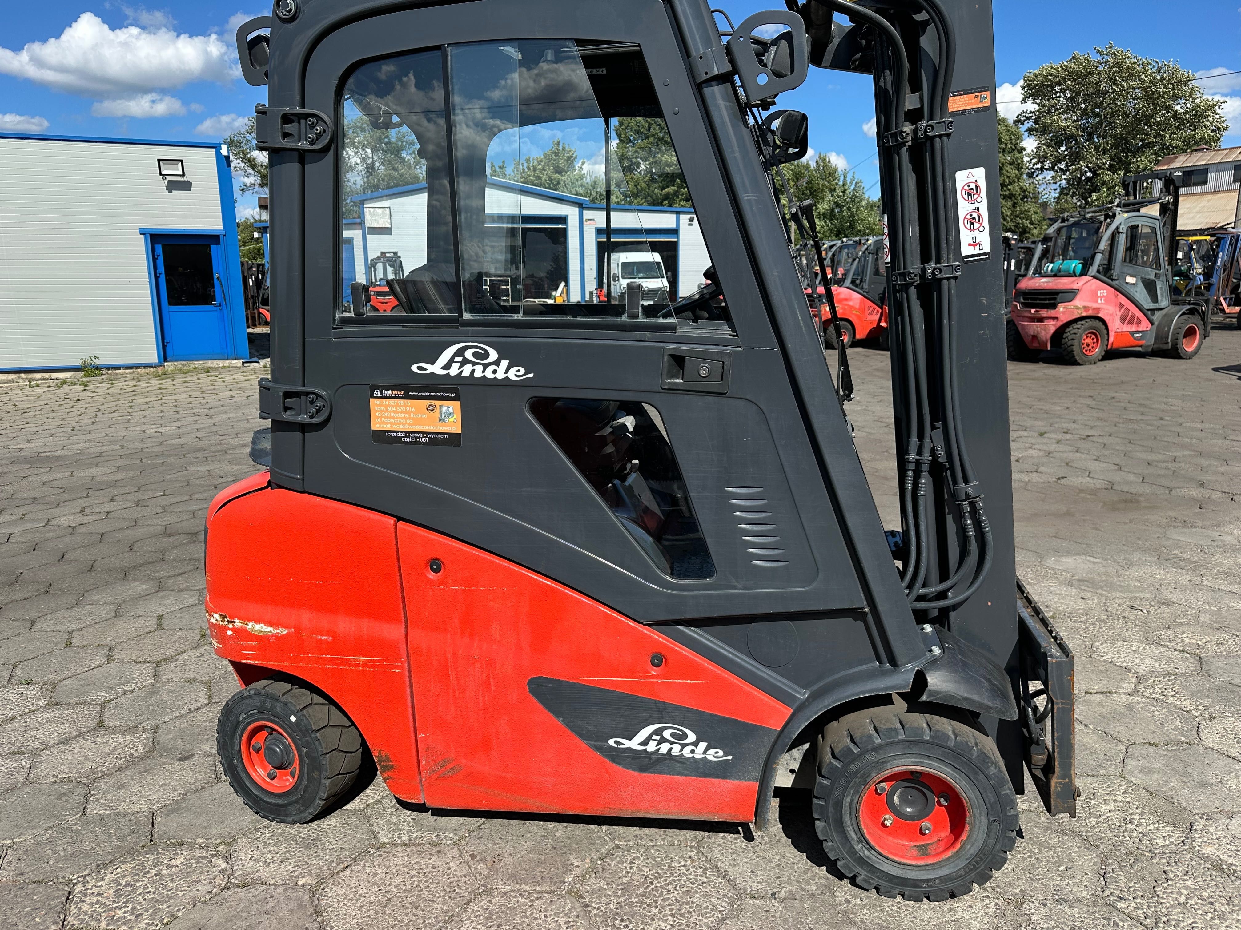 WÓZEK WIDŁOWY Linde H20T, 391 model triplex , rok 2012,2016,2017 gaz