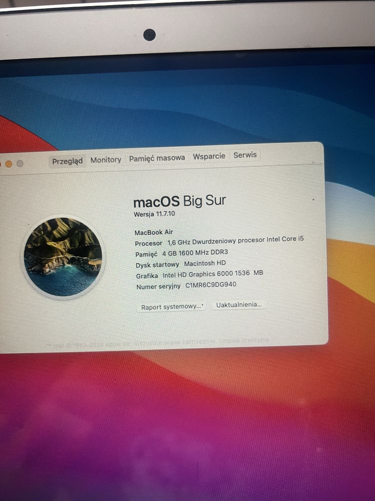 Mac book Air 13.