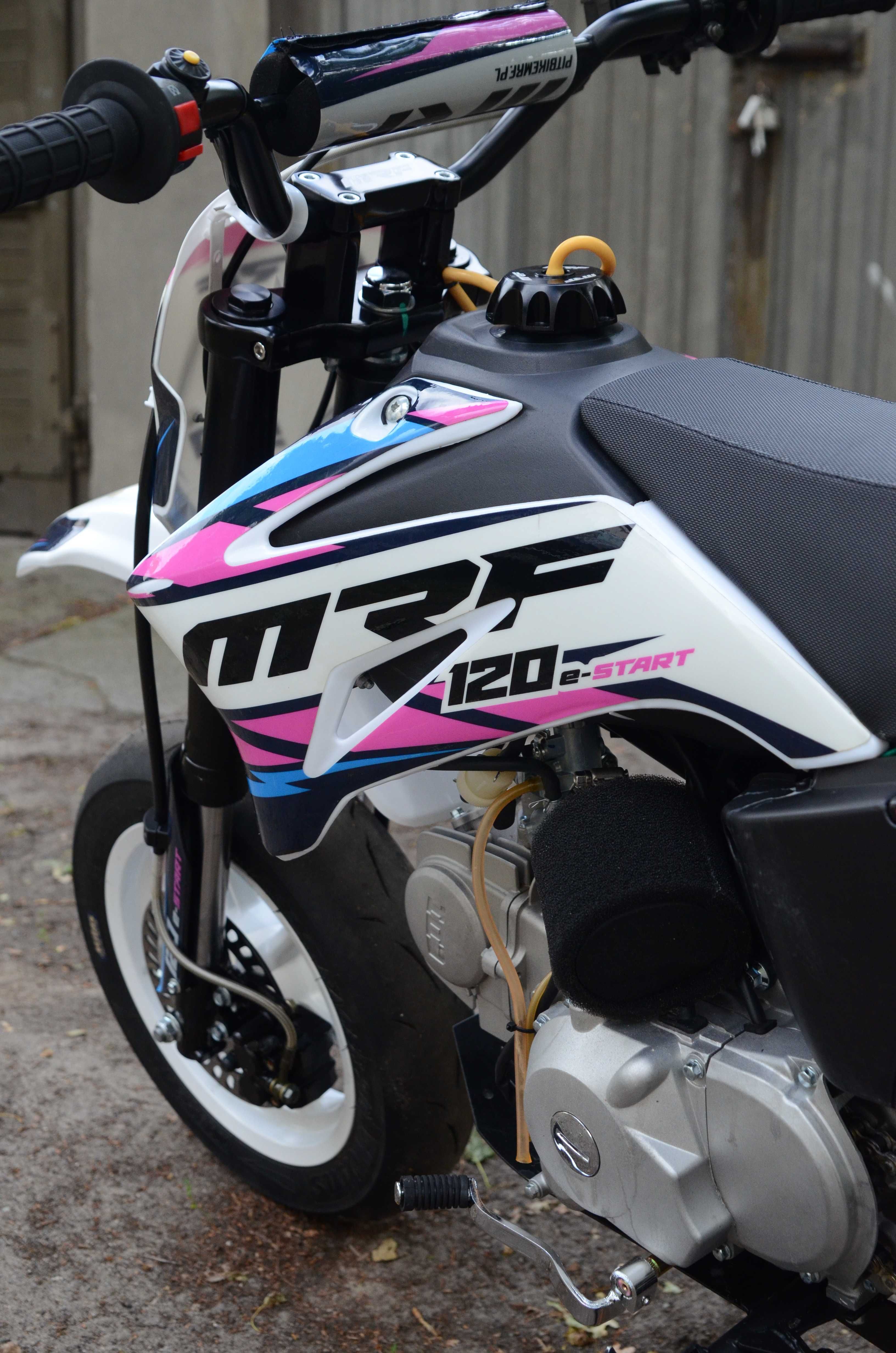 PITBIKE MRF SUPERMOTO 120 TTR e-start + komplet opon cross