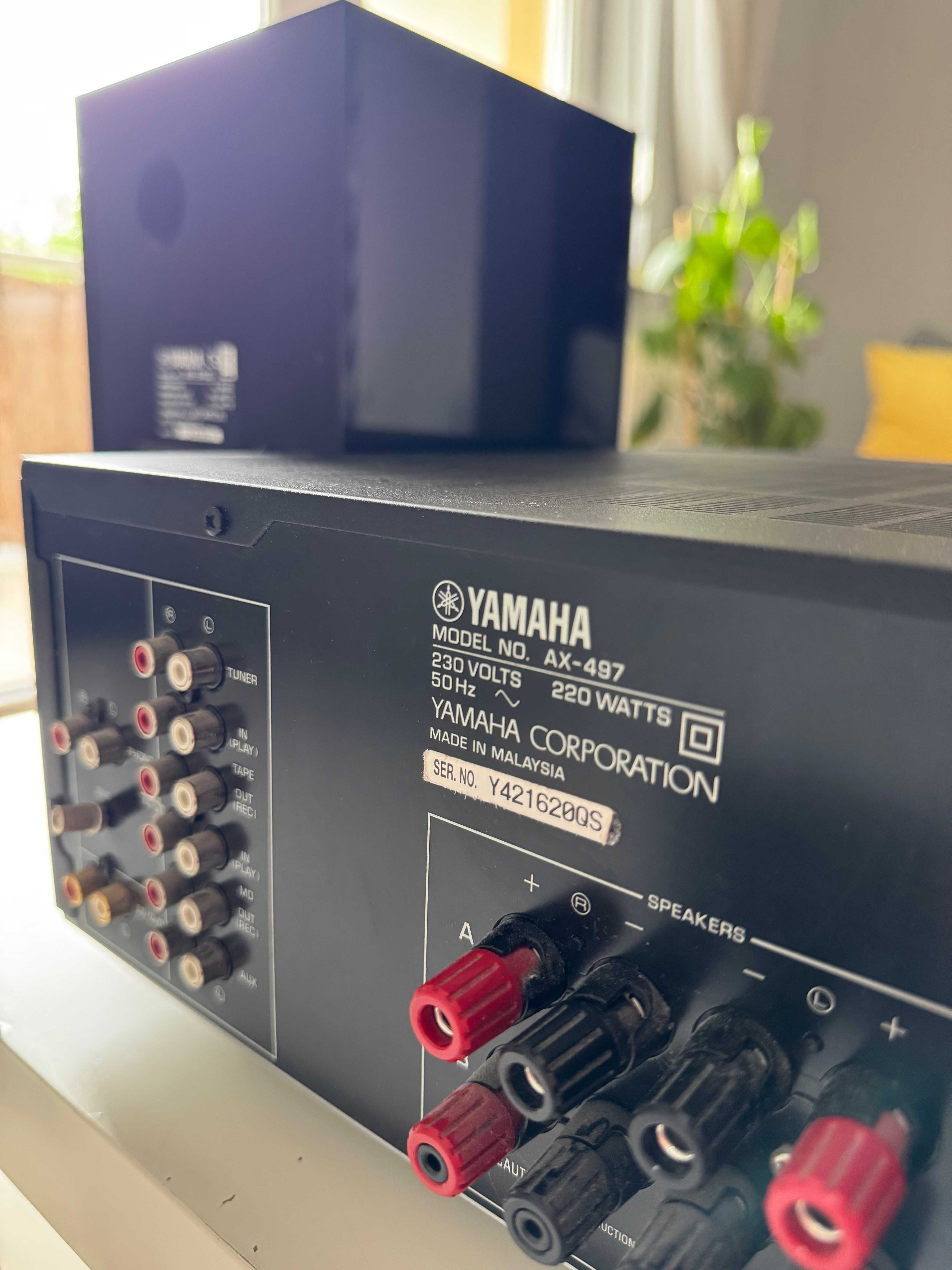 Yamaha AX-497 + NX-E400 – Kompaktowy zestaw stereo – Doskonały stan