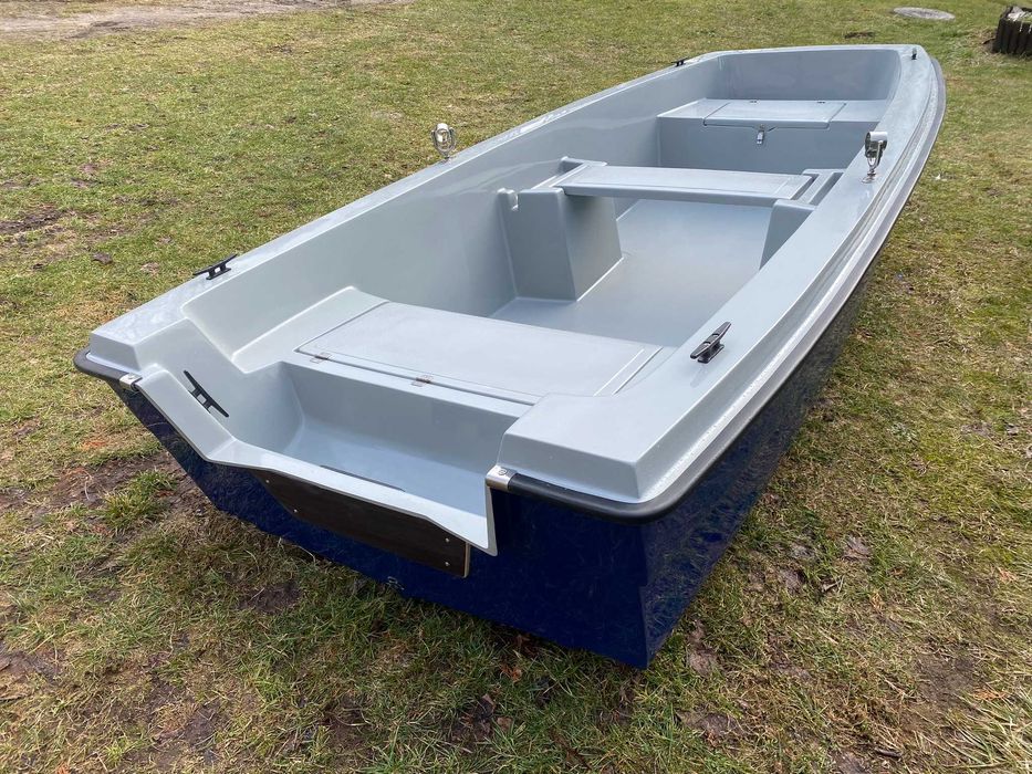 Łódka wędkarska FF 370 Płaskodenna Bardzo STABILNA Łódź wiosłowa CE