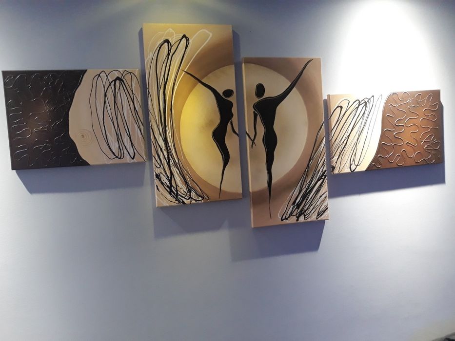 Obraz na ścianę, cztery części  ,,Ona i On"