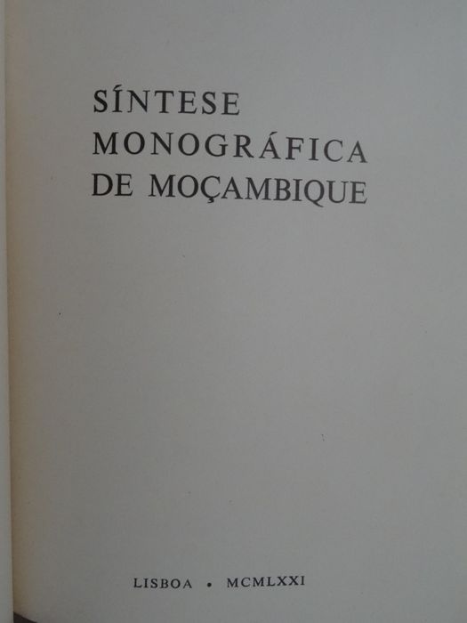 Província de Portugal - Síntese Monográfica de Moçambique