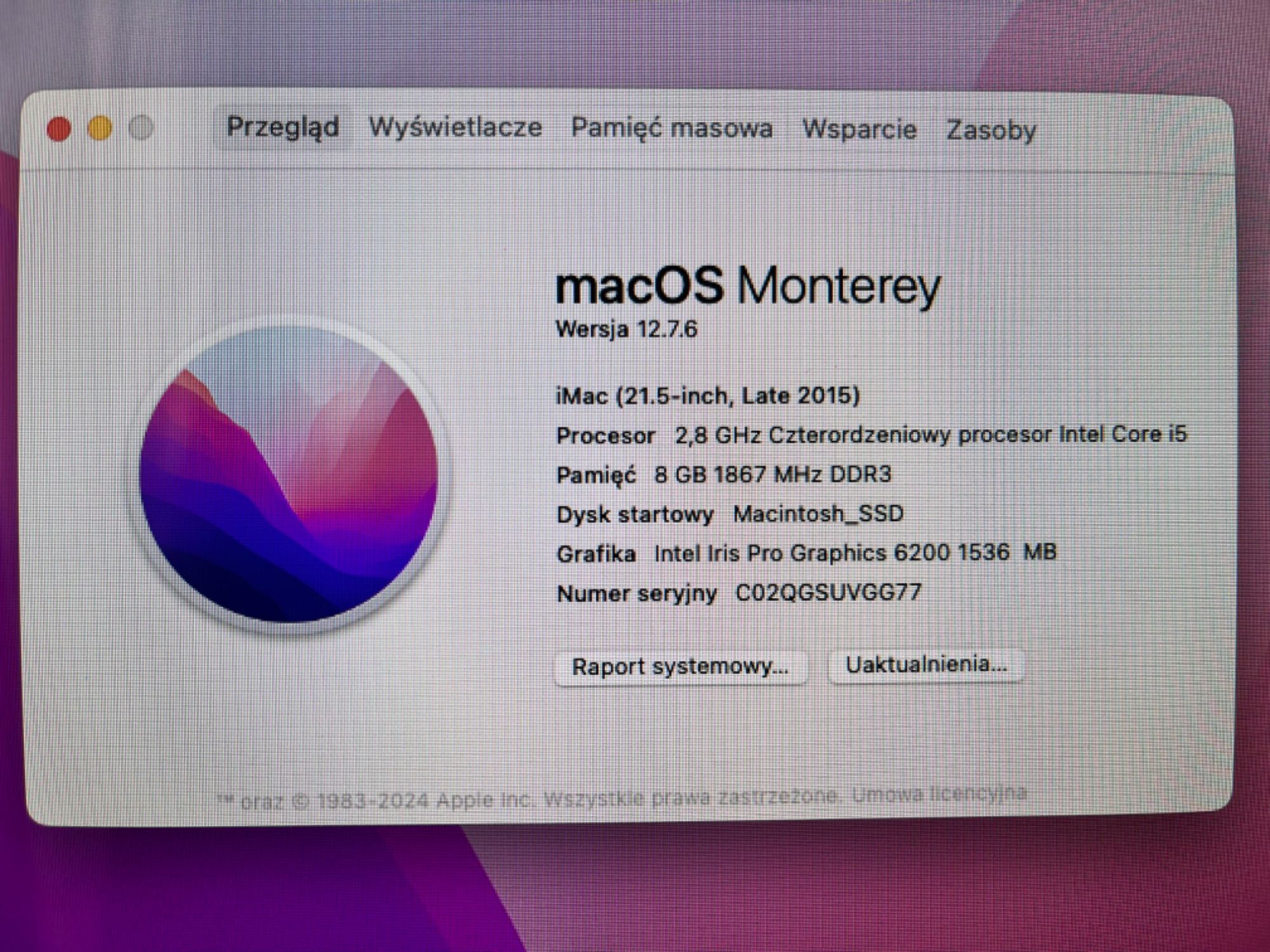 iMac 21,5" Late 2015