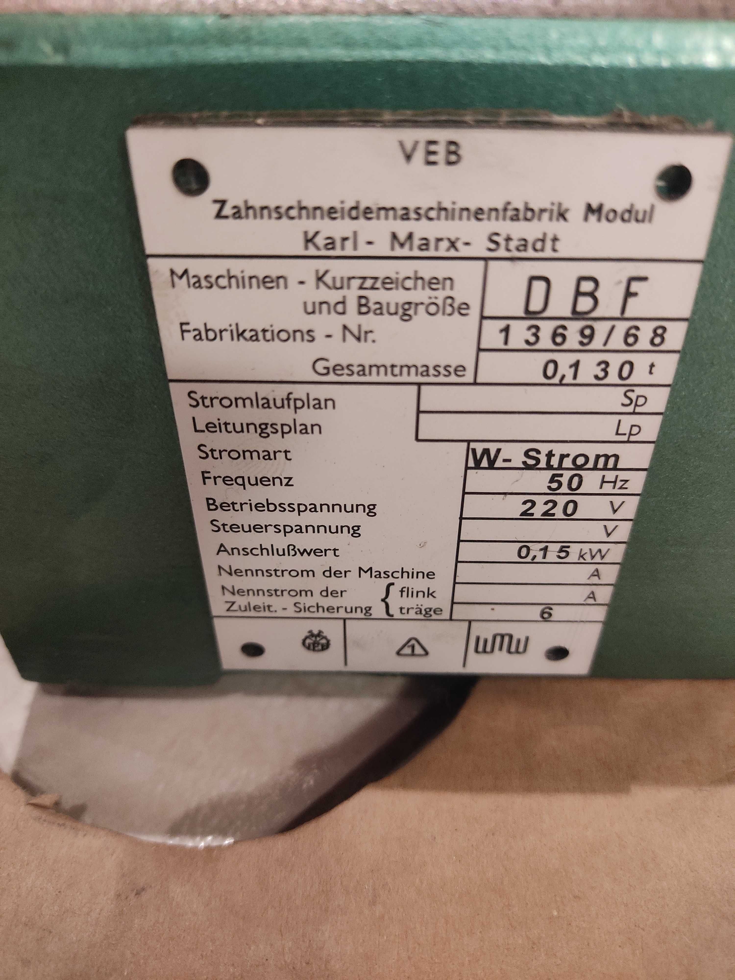 Tokarka Frezarka Wiertarka Stołowa WMW VEB DBF Niemiecka jak Ous 1