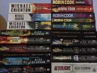 20 livros de Thriller, robin Cook, Michael Crichton, Alex Scarrow. Os