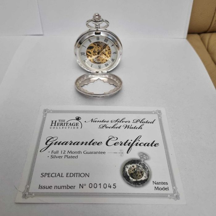 Zegarek kieszonkowy, posrebrzany a la Peaky Blinders