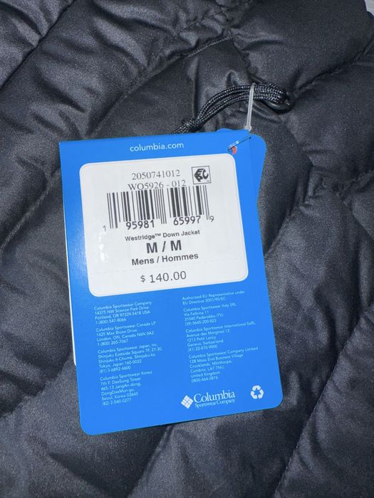 Пуховик куртка Columbia Westridge Down Jacket