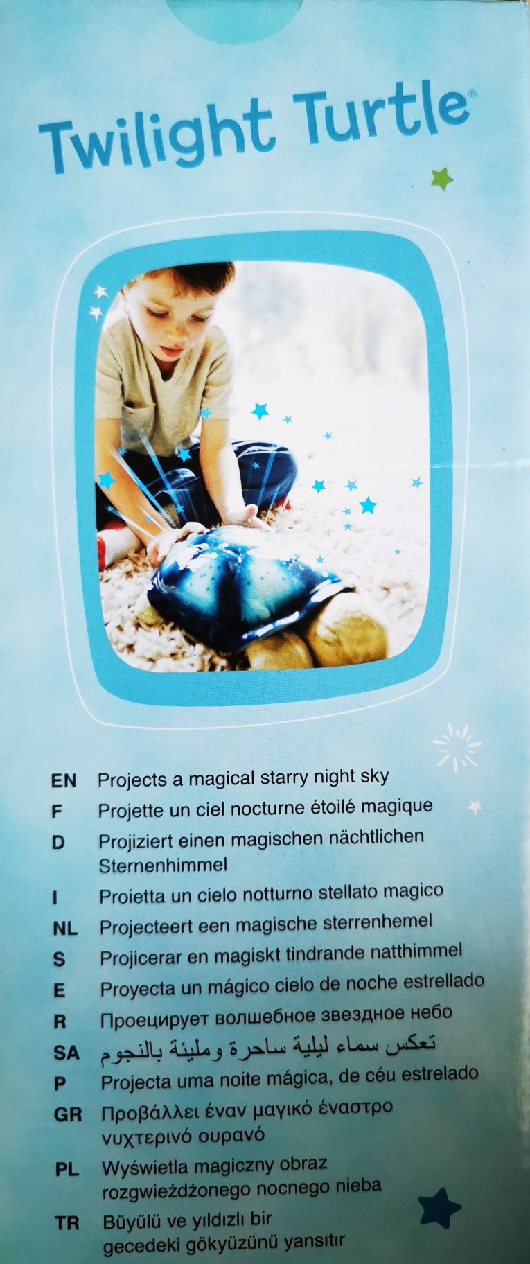 Lampka nocna, projektor żółw