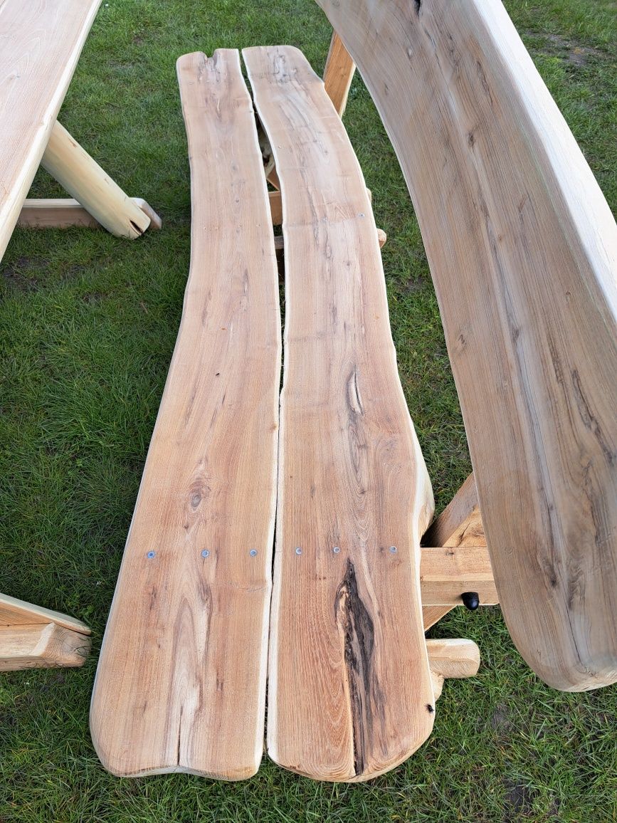 Stół ławki zestaw ogrodowy akacja