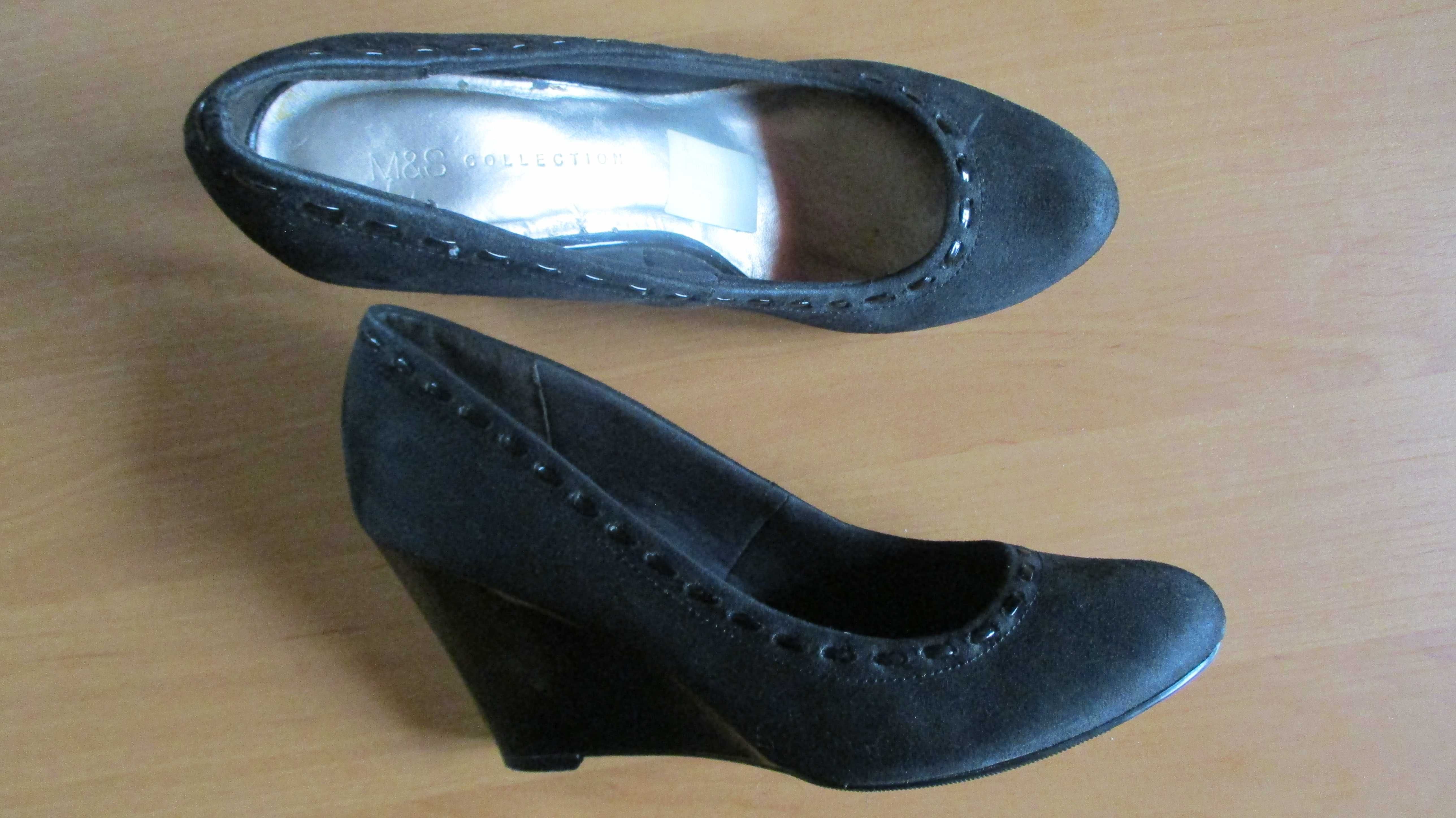 Buty koturny ,czółenka Marks & Spencer 6,5 (wkładka ok25,5)