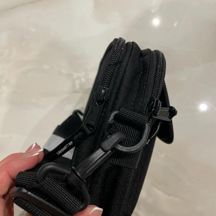 Сумка Carhartt WIP ESSENTIALS BAG чорна сіра оригінал оригинал