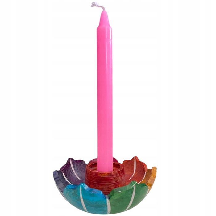 Różowa Świeca Intencyjna Do Rytuałów Bogini Sojowa 1 Sztuka