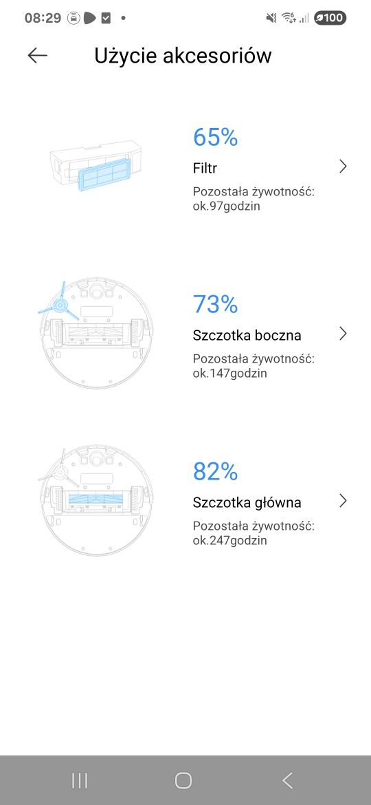 Robot sprzątający Dreame D10s - biały