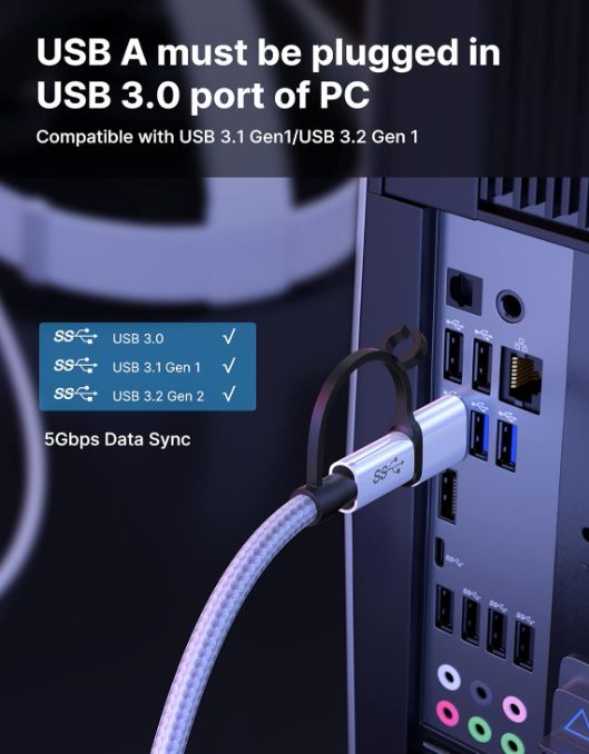 kabel jsaux link 5m, 2 w 1, kompatybilny z oculus quest 2 vv