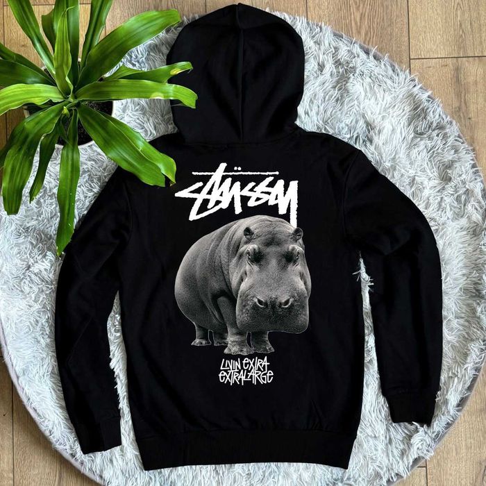 XS S M L XL — Stussy Худи Черное — Scorpion — Стусси Кофта