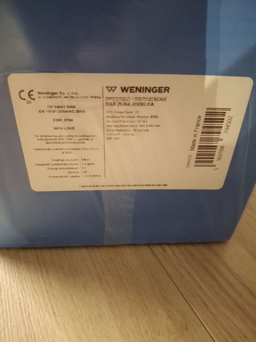Panele Weninger Prestigo Dąb Jodełka podkład Arbiton 3w1