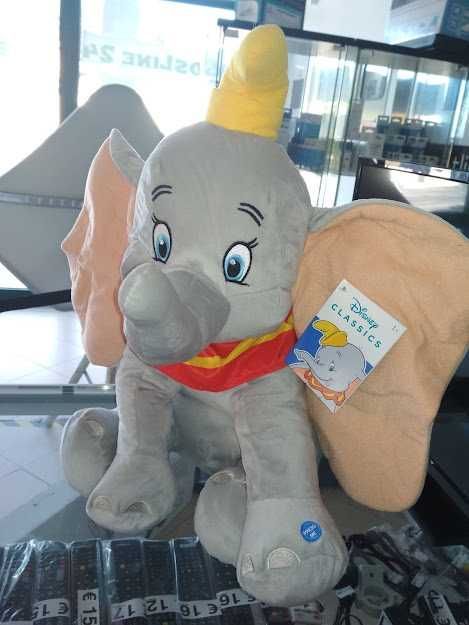 PROMO:Peluche Disney Dumbo com som 30 e 48 cm
