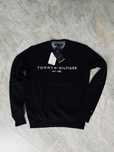 Czarna męska bluza ocieplana Tommy Hilfiger EST r. S logo haft