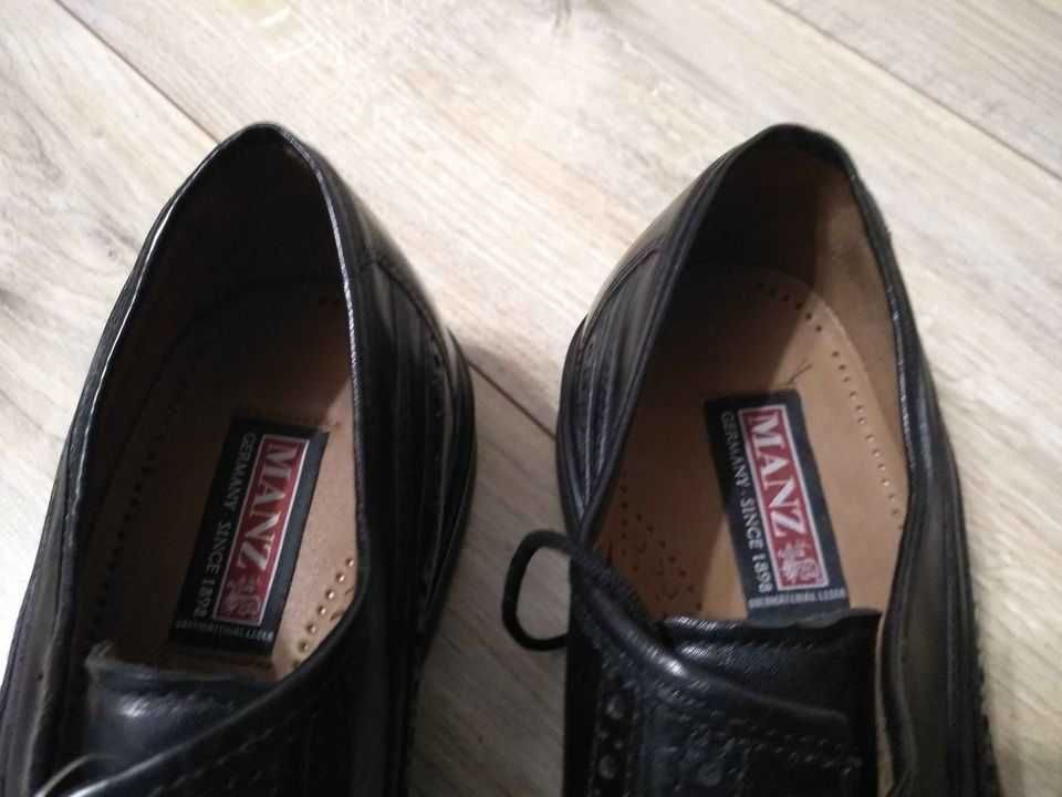 Manz Germany nowe buty Derby 44,5 UK 10 super buty skórzane