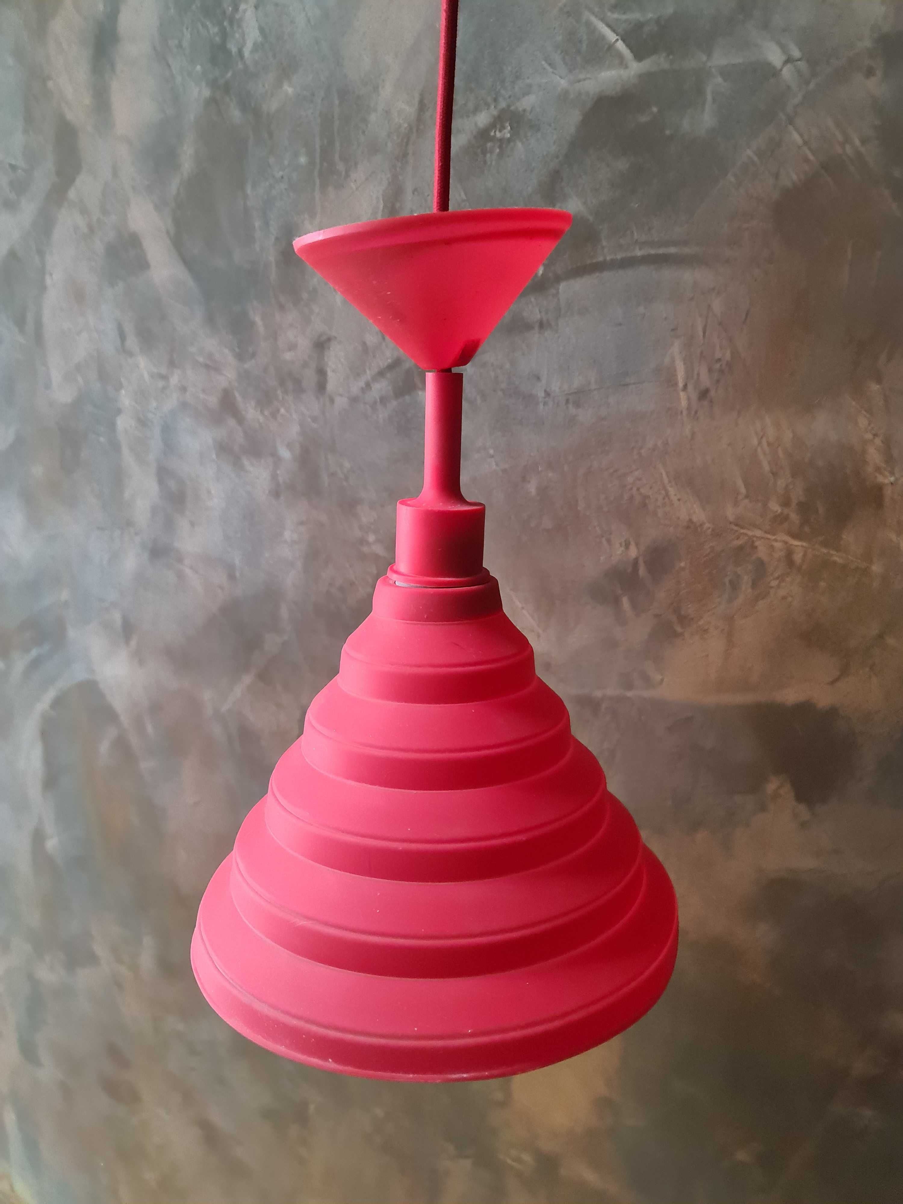 Lampy wiszące , żyrandole - czerwone 2 sztuki.