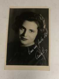 1- Autografo - Fadista Amalia Rodrigues - anos 40/50 / Fotografia