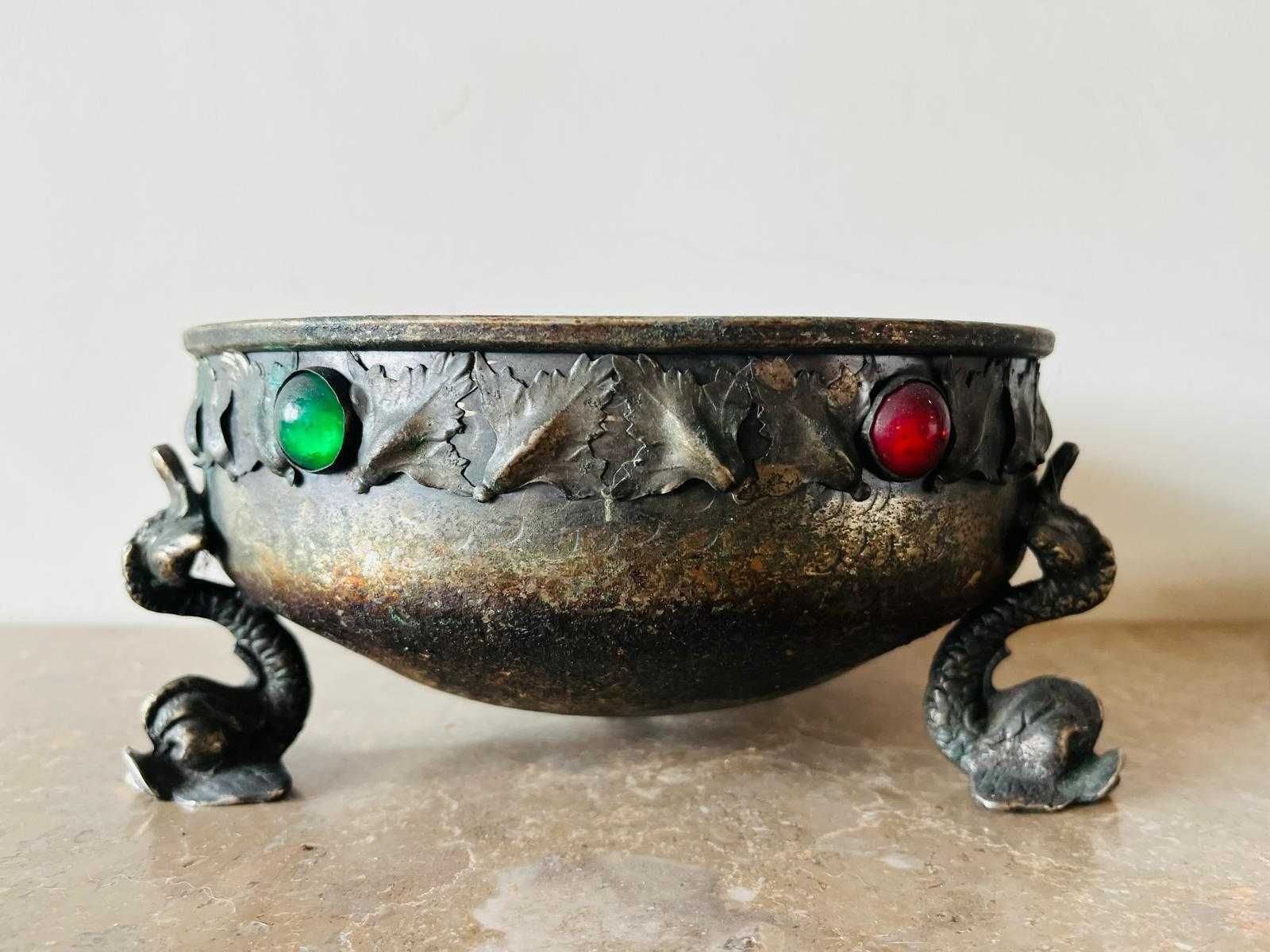 par de candelabros e taça