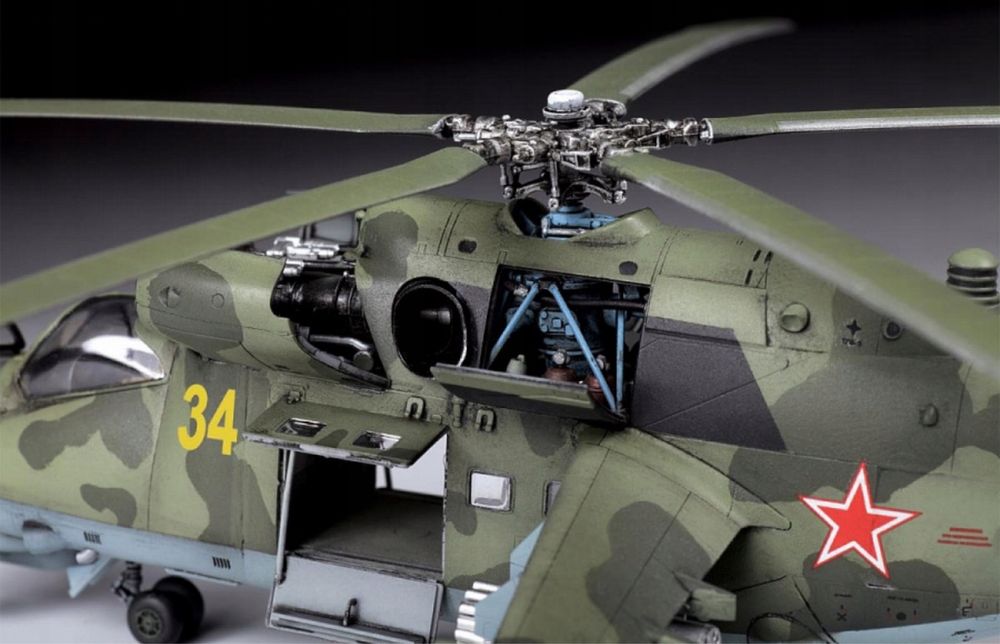 Zvezda 7315 Helikopter MI-24P Hind model śmigłowiec model 1/72