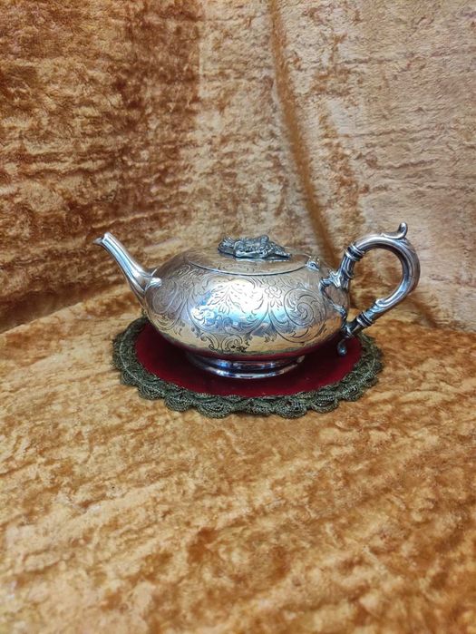 Чайник Сахарница Серебрение Англия