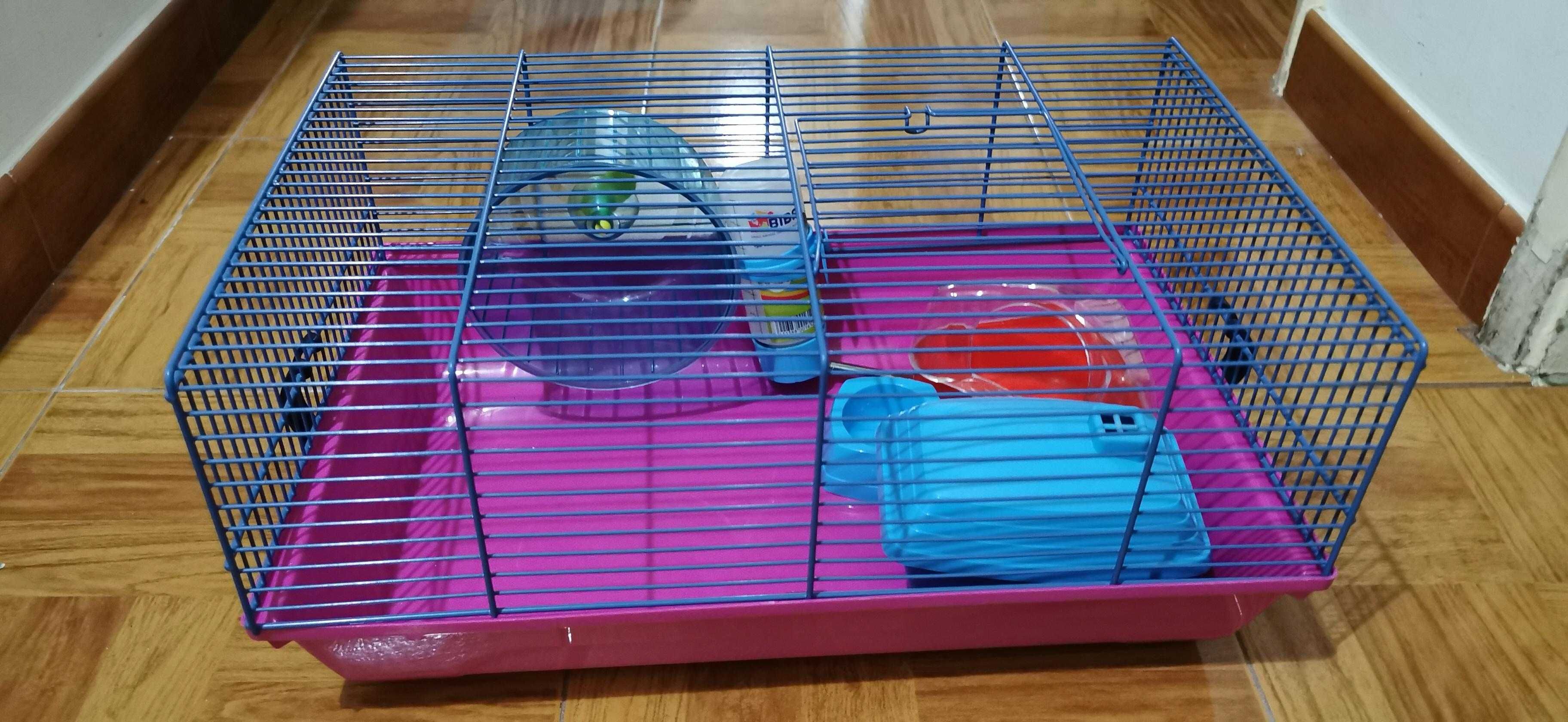 Gaiola de Hamster nova e com os acessórios necessários para o seu Pet