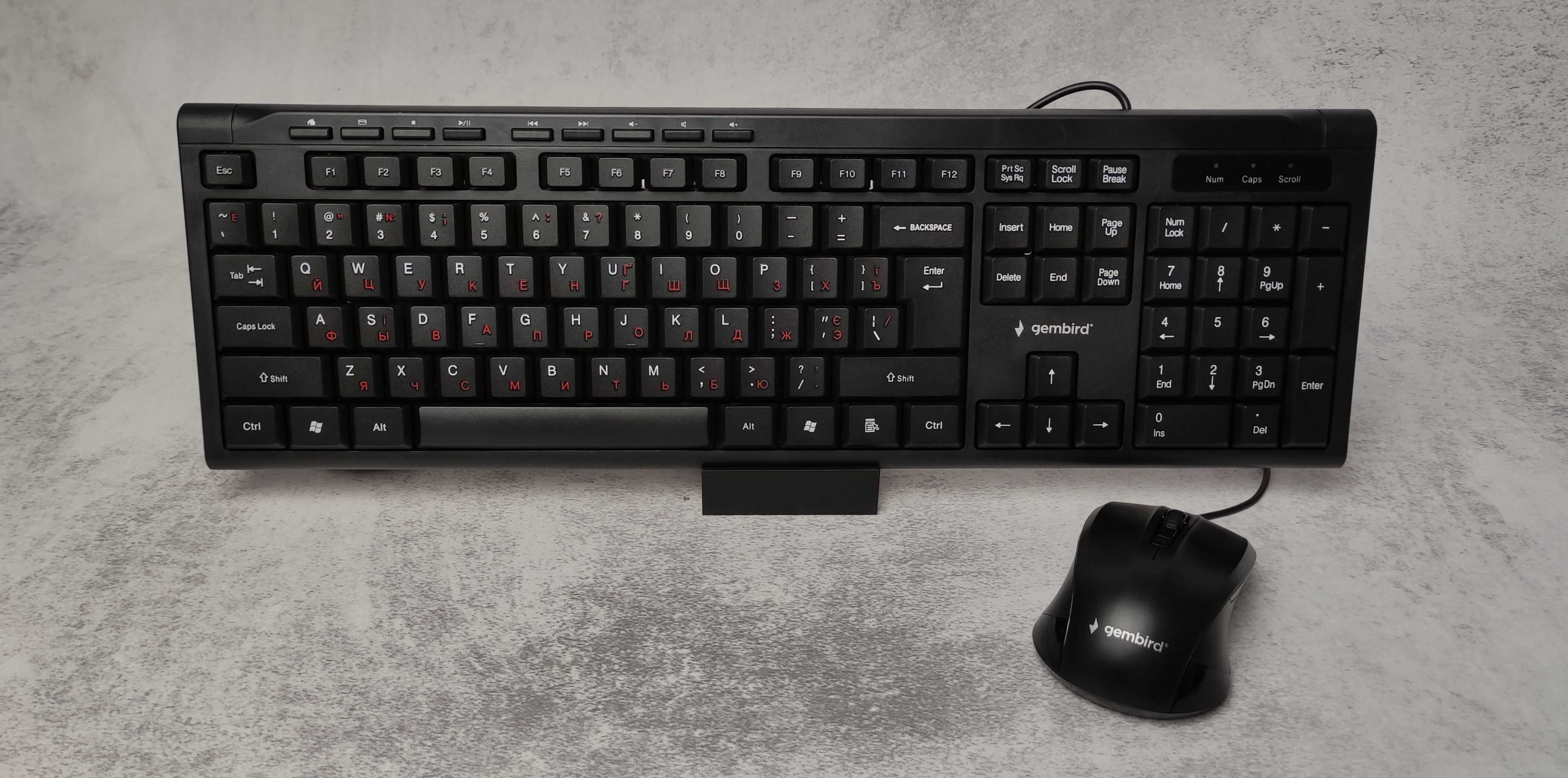 Комплект USB клавіатура + миша Gembird KBS-UM-03-UA Новий (100+ шт)