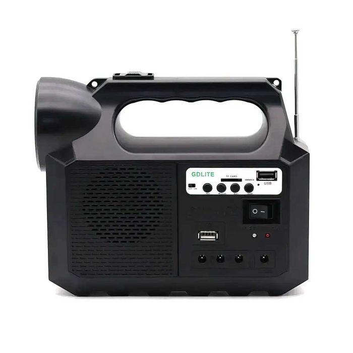 Портативная солнечная система GD-8017 5000мА/ч повербанк, лампочки