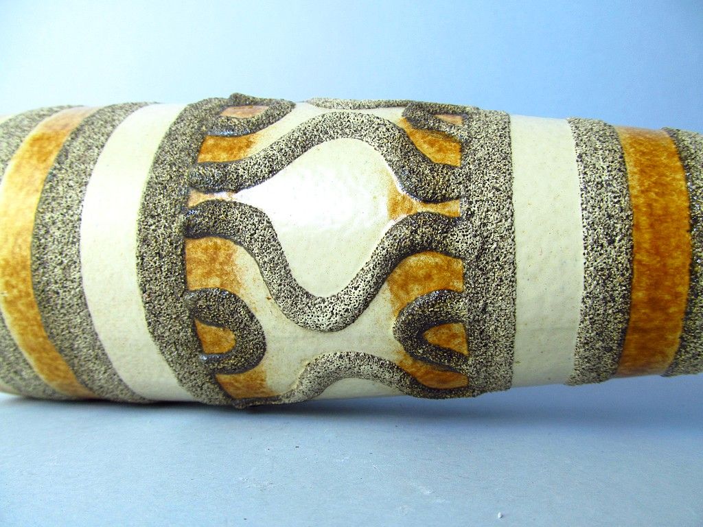 fat lava kultowy wazon ceramiczny strehla 1960/70