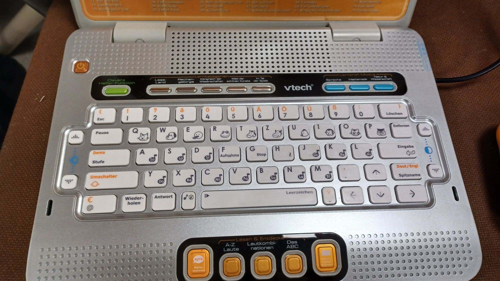 Vtech szkolny E komputer laptop dla dzieci angielski i niemiecki