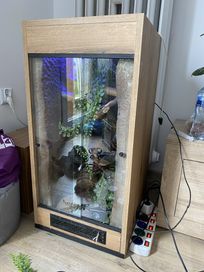 Terarium 80x40x45 plus wyposazenie