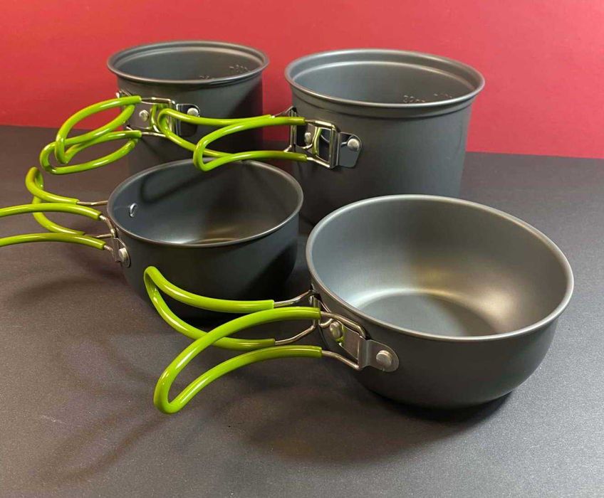 Кемпинговый набор посуды 4 кастрюли з чохлом