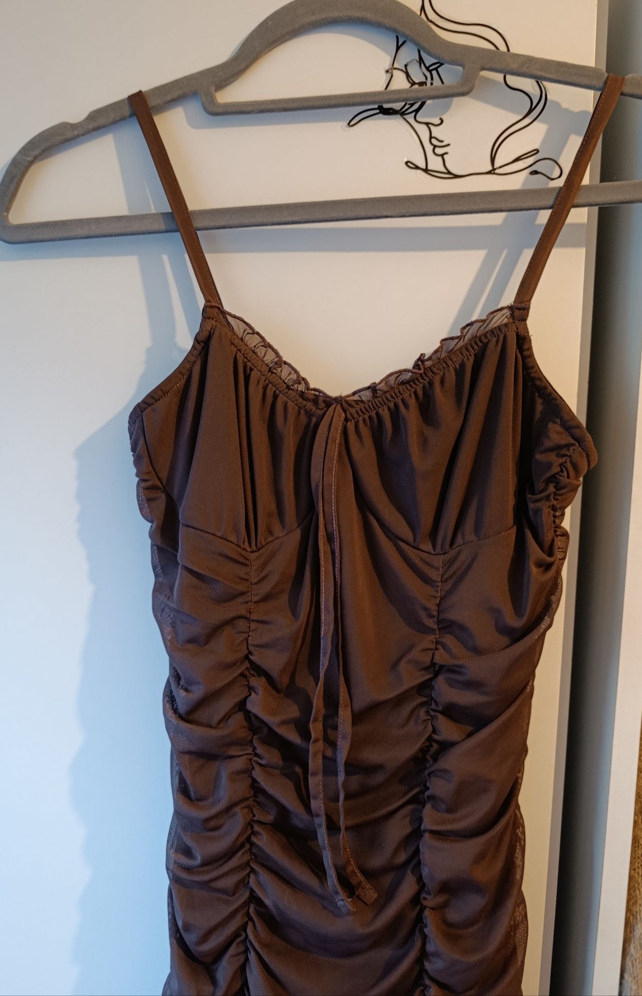 Vestido castanho chocolate