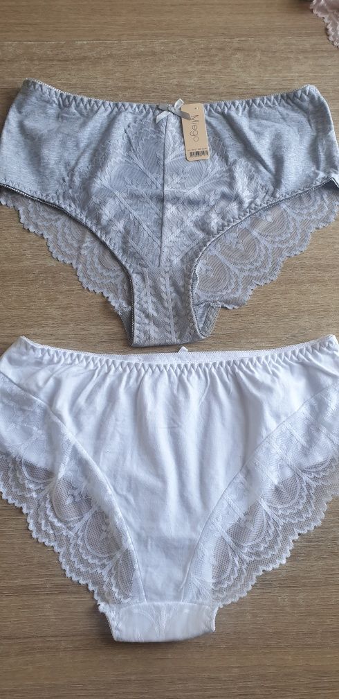 3×Damskie majtki figi z koronką 2/3 XL Miego