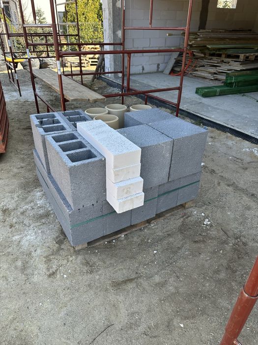 Komin bloczki pustaki kominowe