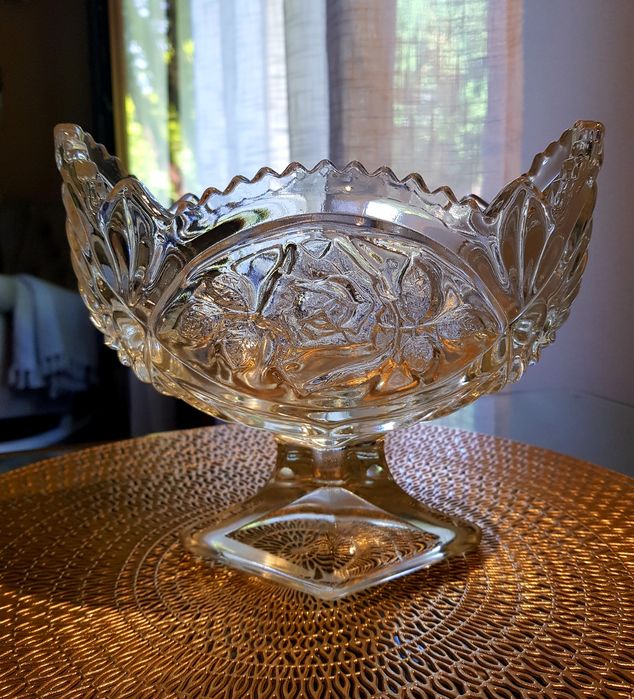 Żardiniera Ząbkowice,  róża, PRL, Vintage