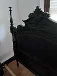 cama antiga de madeira