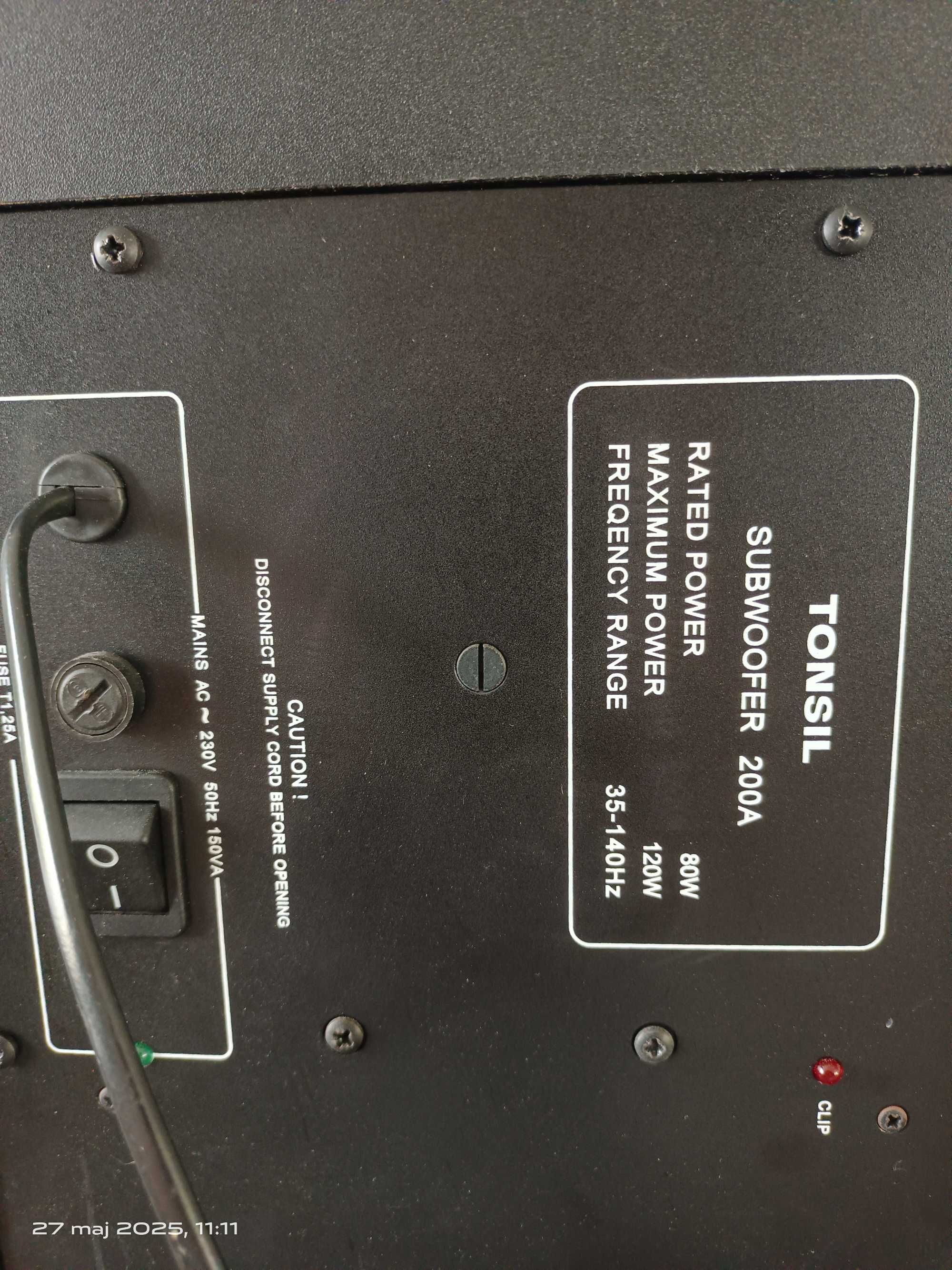 Subwoofer aktywny Tonsil 200A