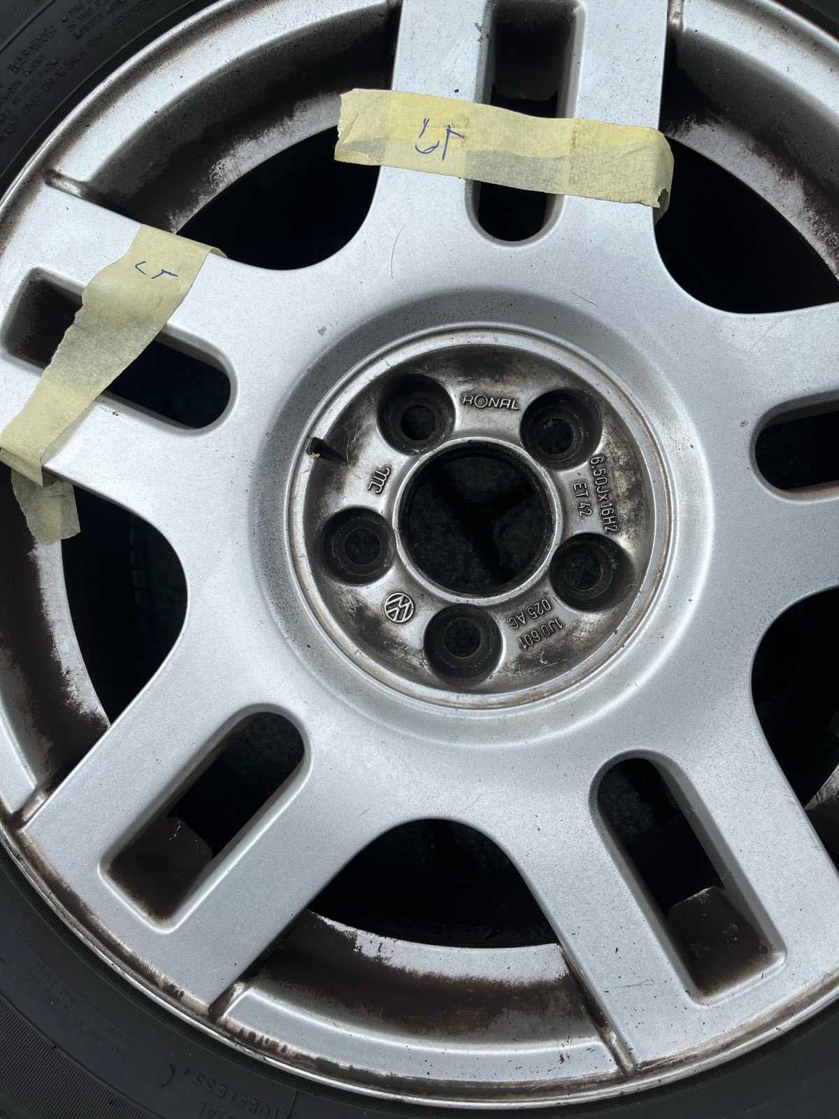 Koła Alufelgi VAG VW 6,5Jx16 5x100 57,1 + Dębica Presto HP2 205/55 R16