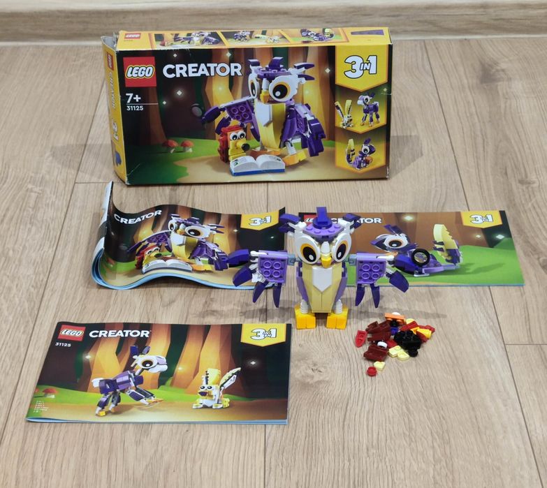 LEGO Creator 3w1 31125 Fantastyczne zwierzęta leśne TYLKO SOWA