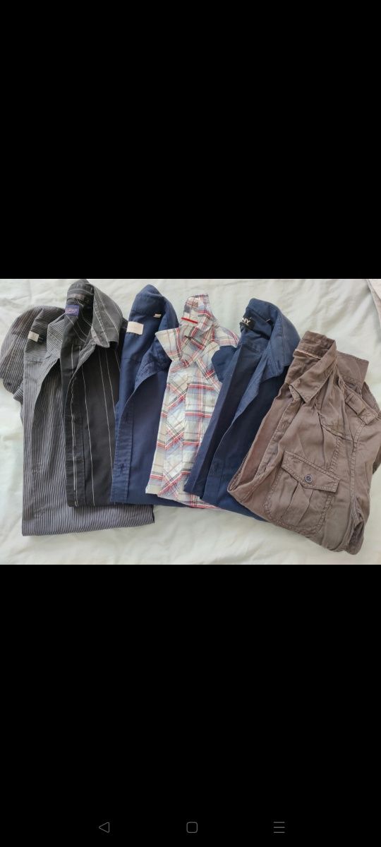 Pack camisas homem (6) várias marcas : salsa ,DKNY, topman